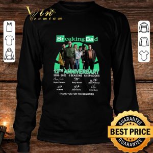 Awesome 12th Anniversary Breaking Bad 2008-2020 5 Seasons 62 Ep Signed shirt 2