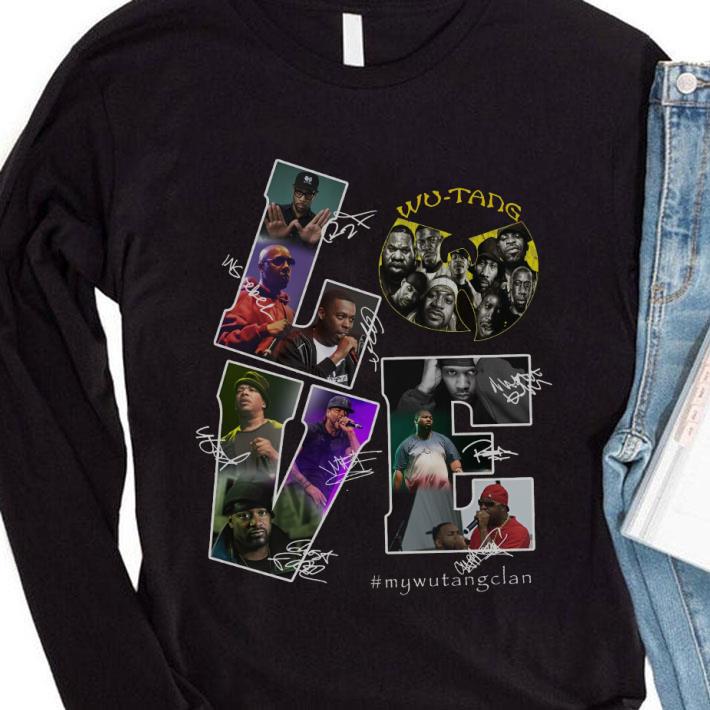 96411ae9 funny love my wu tang clan signatures shirt 4 - Funny Love My Wu-Tang Clan Signatures shirt