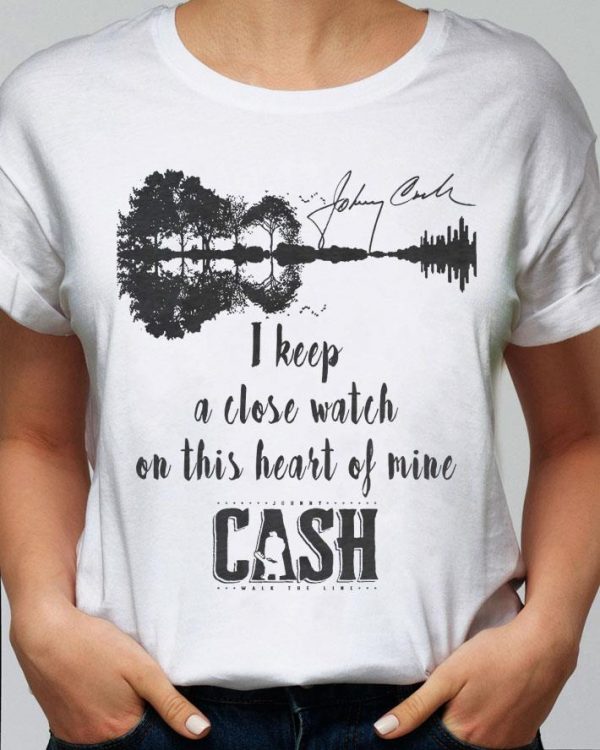 Guitar Lake Johnny Cash Signature I Walk The Line I Keep A Close shirt