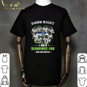 I Am A Seattle Seahawks NFL Damn Right Fan Now And Forever shirt 1