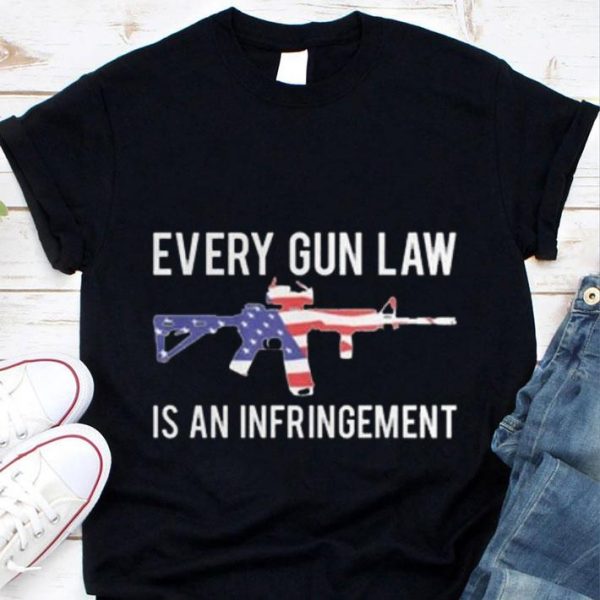 Awesome M4A1 Every Gun Law Is An Infringement American Flag shirt