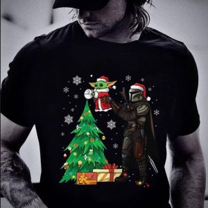 Premium Star Wars Mandalorian and Baby Yoda Christmas 2020 shirt 1