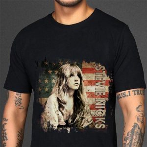 Official Vintage Stevie Tees Nicks Gift Christmas Retro Flag American shirt 2