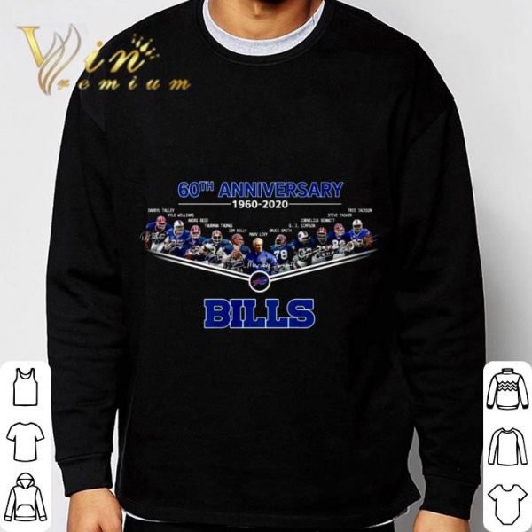 60th Anniversary 1960-2020 Buffalo Bills Signatures shirt