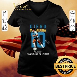 Awesome 10 Diego Maradona Rest In Peace 1960-2020 Thank You Memories shirt 2