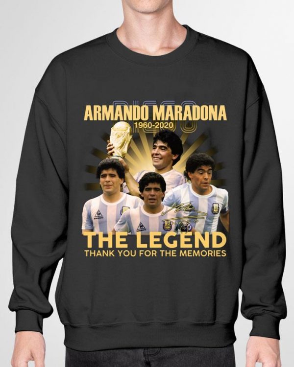 Original Diego Armando Maradona 1960-2020 The Legend Signature shirt