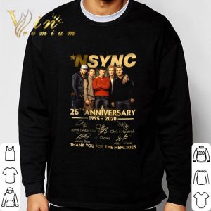 NSYNC 25th anniversary 1995-2020 Signatures JC Chasez shirt 2