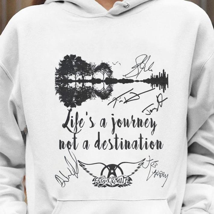Hot Guitar Lake Aerosmith Signatures Life's A Journey Not A Destination shirt bdce9a41 hot guitar lake aerosmith signatures life s a journey not a destination shirt 4 - Hot Guitar Lake Aerosmith Signatures Life's A Journey Not A Destination shirt
