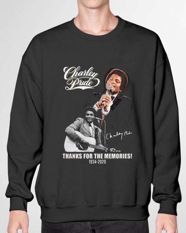 Original RIP Charley Pride Signature Thanks For The Memories 1934-2020 shirt