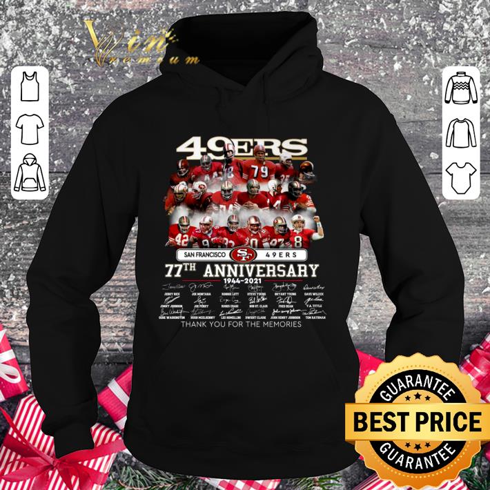 c04285b0 awesome thank you san francisco 49ers 77th anniversary 1944 2021 signatures shirt 4 - Awesome Thank You San Francisco 49ers 77th Anniversary 1944-2021 Signatures shirt