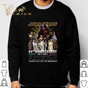 All character Star Wars 44th Anniversary 1977-2021 Signatures shirt 2