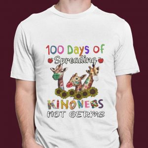 Original 100th Day Of Of Spreading Kindness Not Germs Coronavirus shirt 2