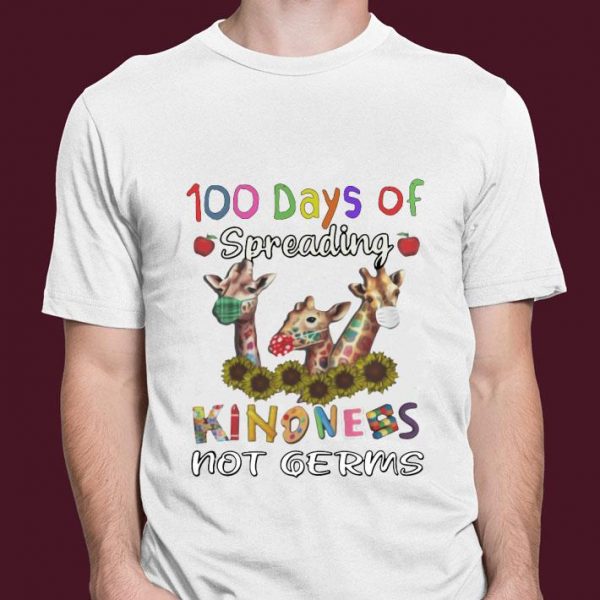 Original 100th Day Of Of Spreading Kindness Not Germs Coronavirus shirt