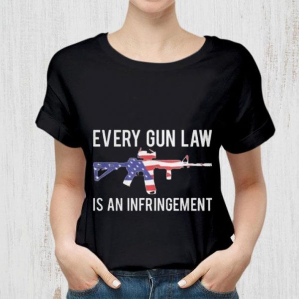 Awesome M4A1 Every Gun Law Is An Infringement American Flag shirt