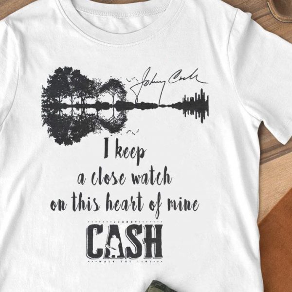 Guitar Lake Johnny Cash Signature I Walk The Line I Keep A Close shirt