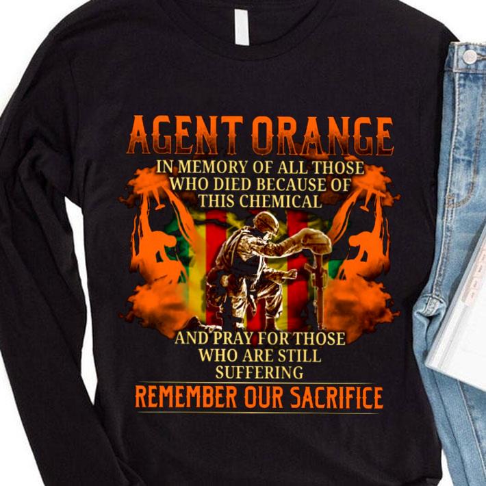 d0a4a47b official vietnam agent orange in memory of all those who died because of this chemical shirt 4 - Official Vietnam Agent Orange In Memory Of All Those Who Died Because Of This Chemical shirt