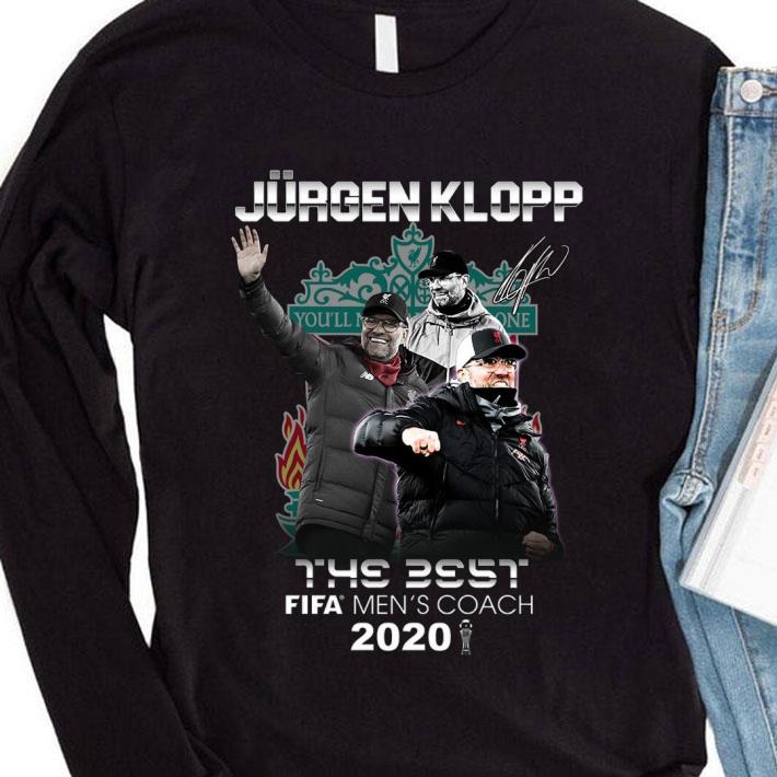 d5806278 best liverpool jürgen klopp signature the best fifa men s coach 2020 shirt 4 - Best Liverpool Jürgen Klopp signature The Best Fifa Men's Coach 2020 shirt