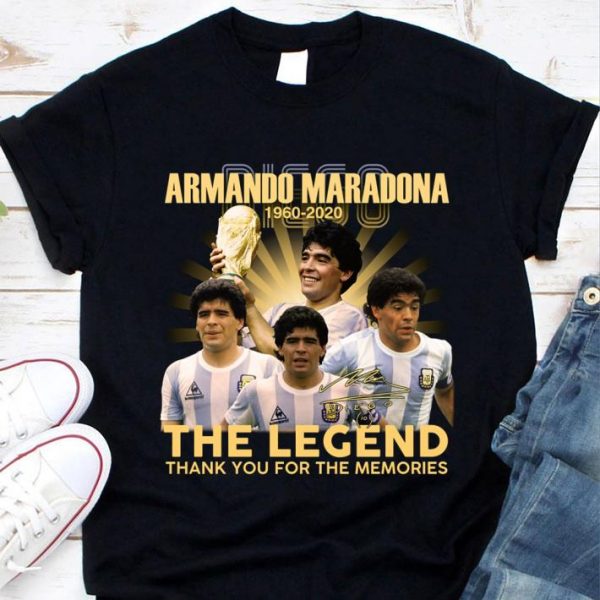 Original Diego Armando Maradona 1960-2020 The Legend Signature shirt
