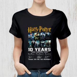 Original Harry Potter 10 Years 2001-2011 Signatures shirt 1