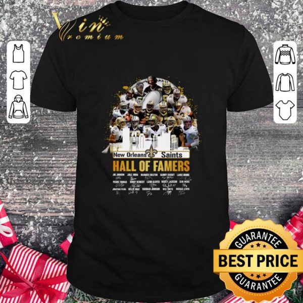 Funny New Orleans Saints Hall Of Famers Signatures shirt