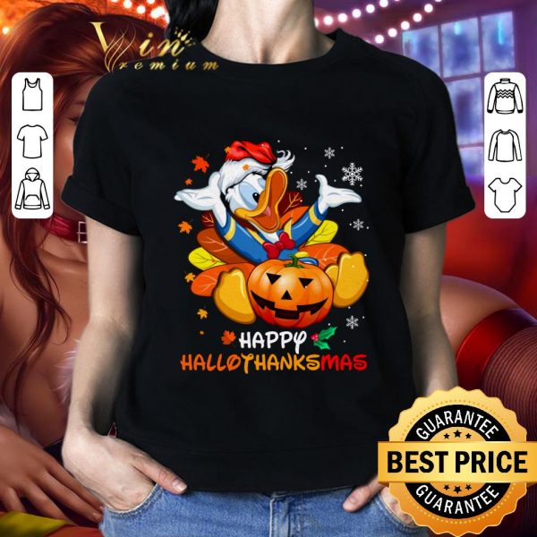 Funny Happy Hallothanksmas Donald Duck Christmas 2020 shirt