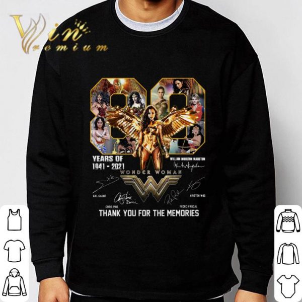 80 years of 1941-2021 Wonder Woman William Moulton Marston shirt