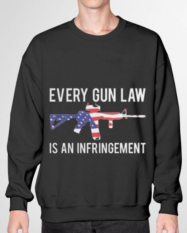 Awesome M4A1 Every Gun Law Is An Infringement American Flag shirt
