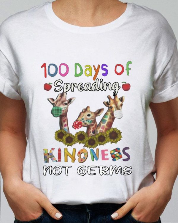 Original 100th Day Of Of Spreading Kindness Not Germs Coronavirus shirt