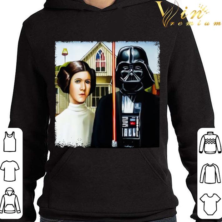 Princess Leia Darth Vader American Gothic shirt ec5d06e3 princess leia darth vader american gothic shirt 4 - Princess Leia Darth Vader American Gothic shirt
