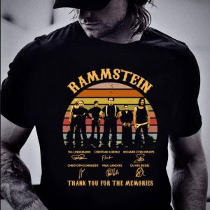 Awesome Rammstein Band Member Signatures Vintage shirt 1