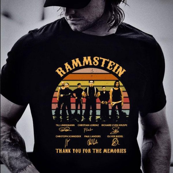 Awesome Rammstein Band Member Signatures Vintage shirt