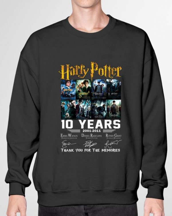 Original Harry Potter 10 Years 2001-2011 Signatures shirt