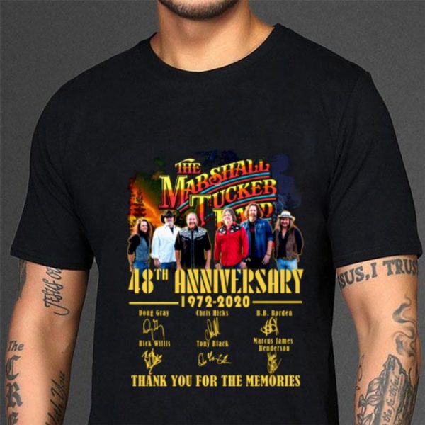 Awesome The Marshall Tucker Band 48 Years Of 1972-2020 Signatures shirt
