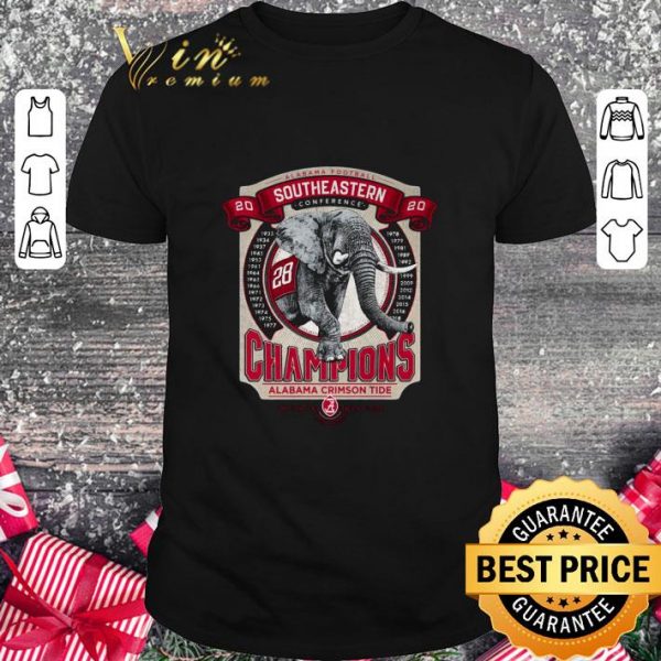 Premium Alabama Football Southeastern Conference 2020 Champions Alabama Crimson Tide shirt