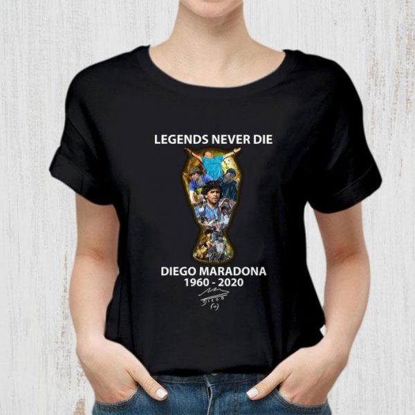 Funny Fifa World Cup Legends Never Die Diego Maradona 1960-2020 shirt