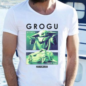 Funny Star Wars Baby Yoda Grogu Attack Then Nap R14 The Mandalorian shirt 1