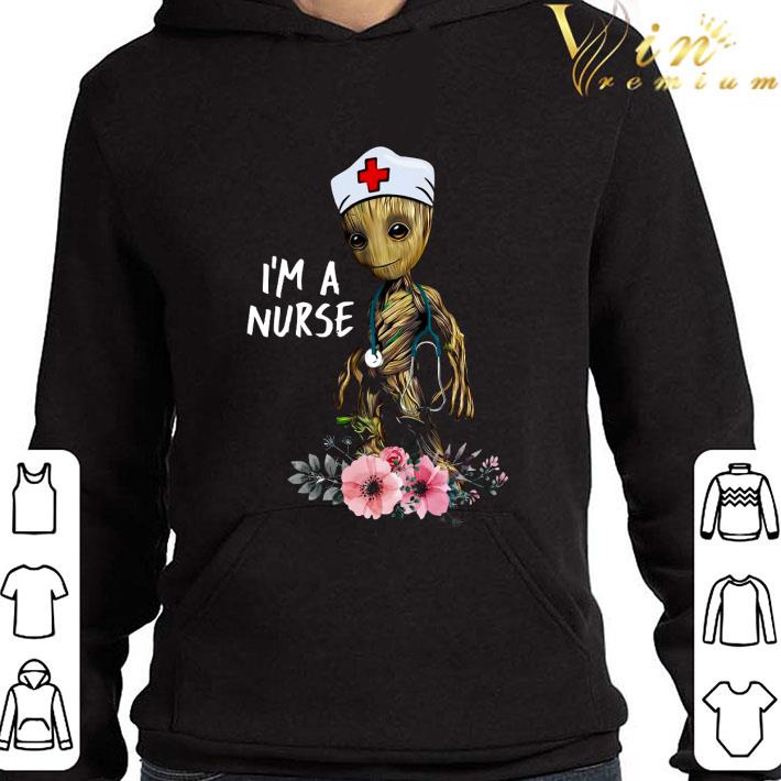 fee53781 baby groot i m a nurse shirt 4 - Baby Groot I'm A Nurse shirt