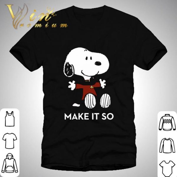 Star Trek Captain Picard Snoopy Make It So shirt