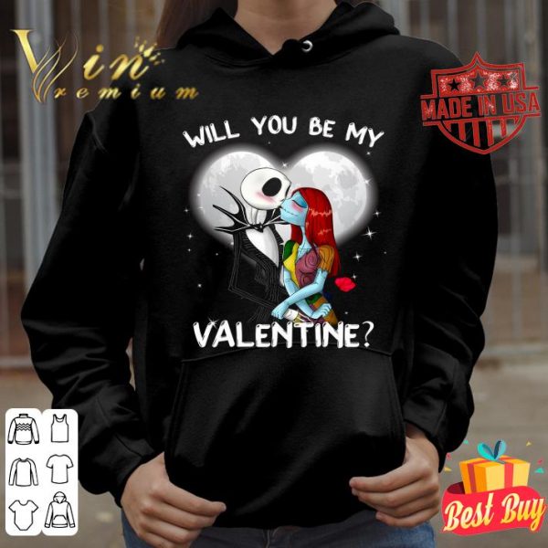 Original Jack Skellington Love Sally Will You Be My Valentine's day 2021 shirt