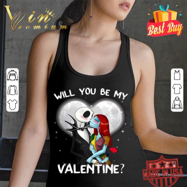 Original Jack Skellington Love Sally Will You Be My Valentine's day 2021 shirt