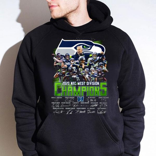 Seattle Seahawks Team Players 2020 NFC West Division Champions shirt