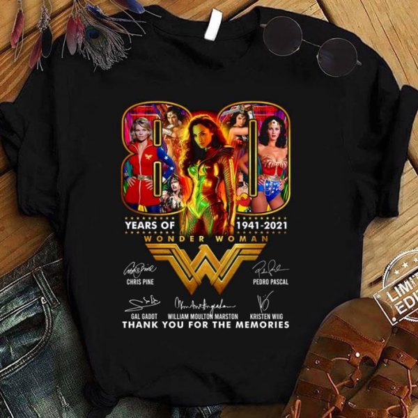 WW84 80 Years Of 1941-2021 Wonder Woman Signatures shirt