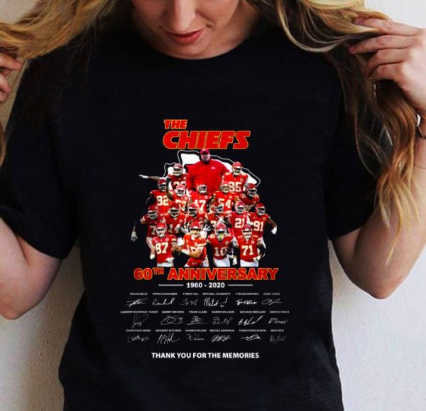 Premium The Chiefs 60th Anniversary 1960-2020 Thank You For The Memories shirt