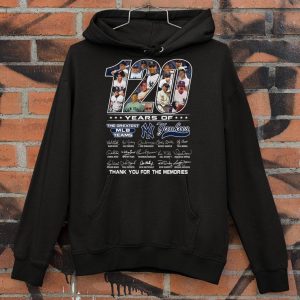 Original Teams New York Yankees 120 years of the greatest MLB signatures shirt 3