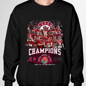 Champions Alabama Crimson Tide 31-14 Notre Dame Rose Bowl Game shirt 2