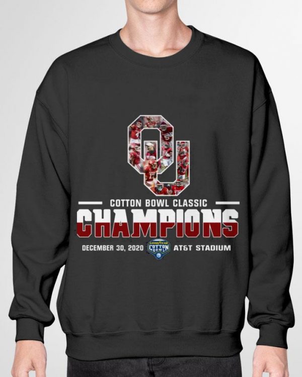 Official Oklahoma Sooners Cotton Bowl Classic Champions December 30 2020 shirt
