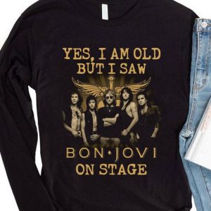 Yes I Am Old But I Saw Bon Jovi Band Member On Stage shirt 3