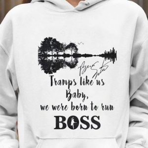 Guitar Lake Tramps Like Us Baby We Were Born To Run Boss Signature shirt 3