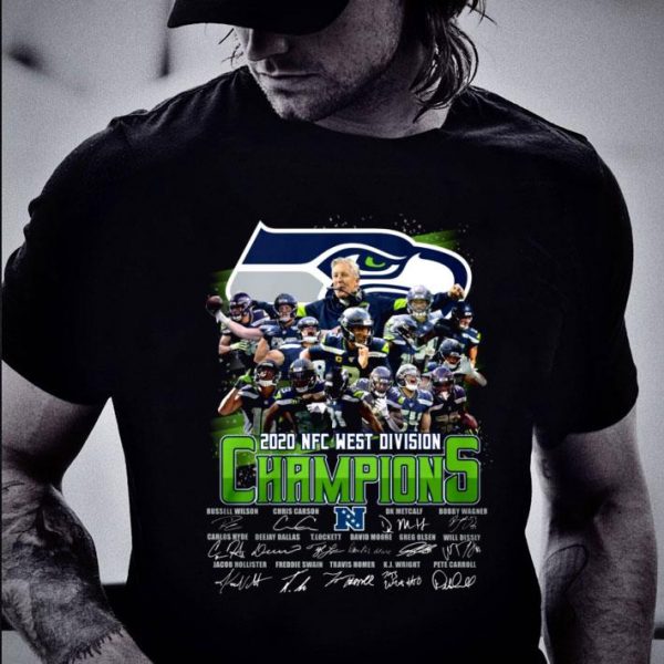 Seattle Seahawks Team Players 2020 NFC West Division Champions shirt