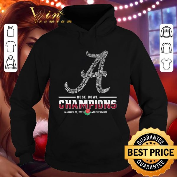 Official  Name Team Players Alabama Crimson Tide Rose Bowl Champions shirt